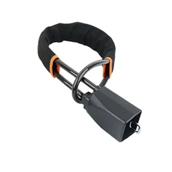 Enhanced Car Steering Wheel Anti - Theft Security Device - Durable Steel Cable Lock (Black)