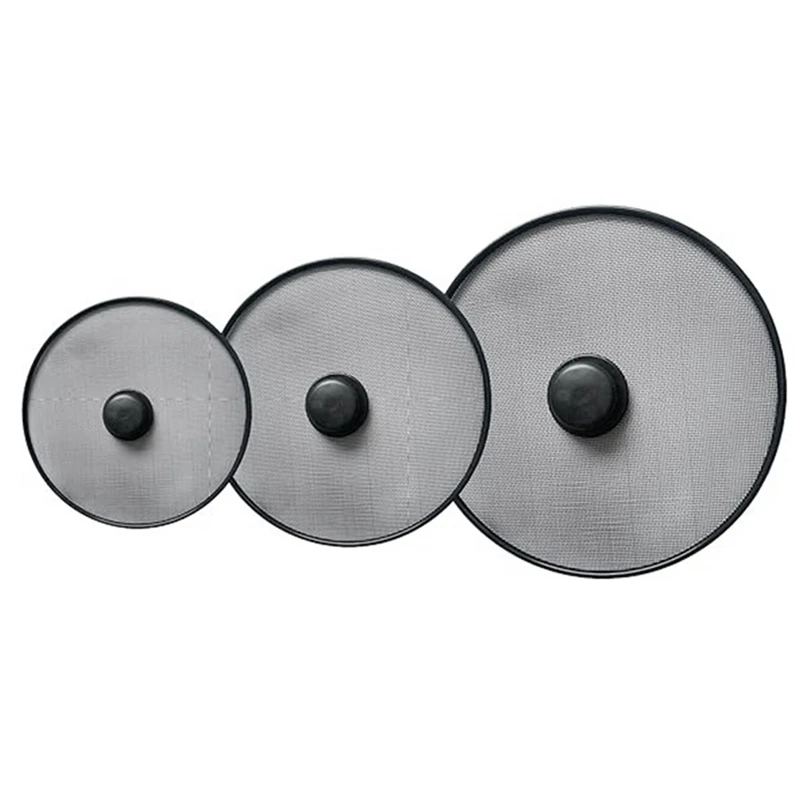 

3Pcs Splatter Screens Frying Pan Splatter Guard Kitchen Splatter Screens Grease Splatter Screen Mesh Oil Proof Pot Lid