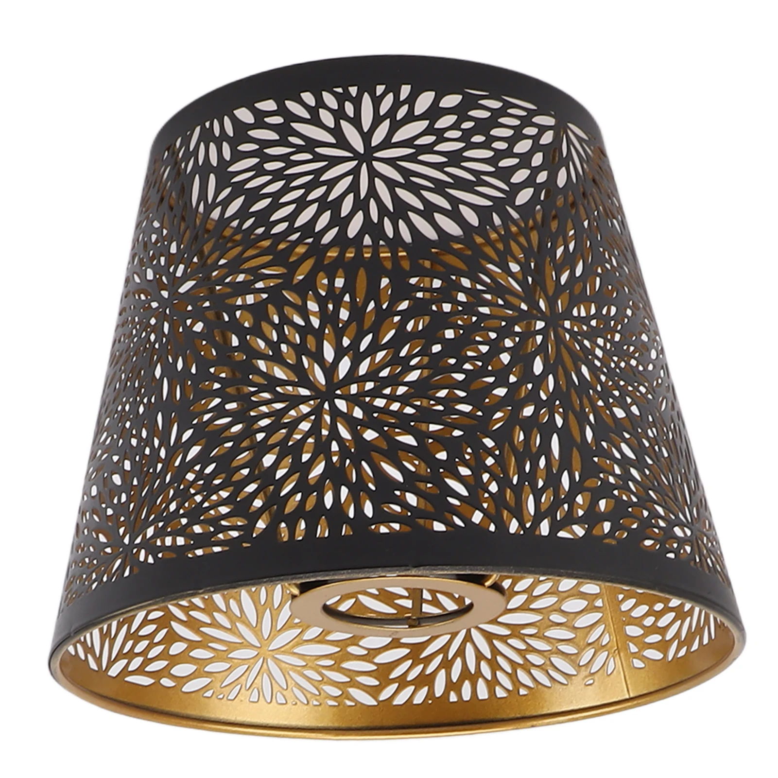 Metal Lamp Shade E26 E27 Forest Tree Style Hollow Out Iron Lampshade Cover with Inner Gold Pattern for Table Wall Ceiling Lamp lamp shade
