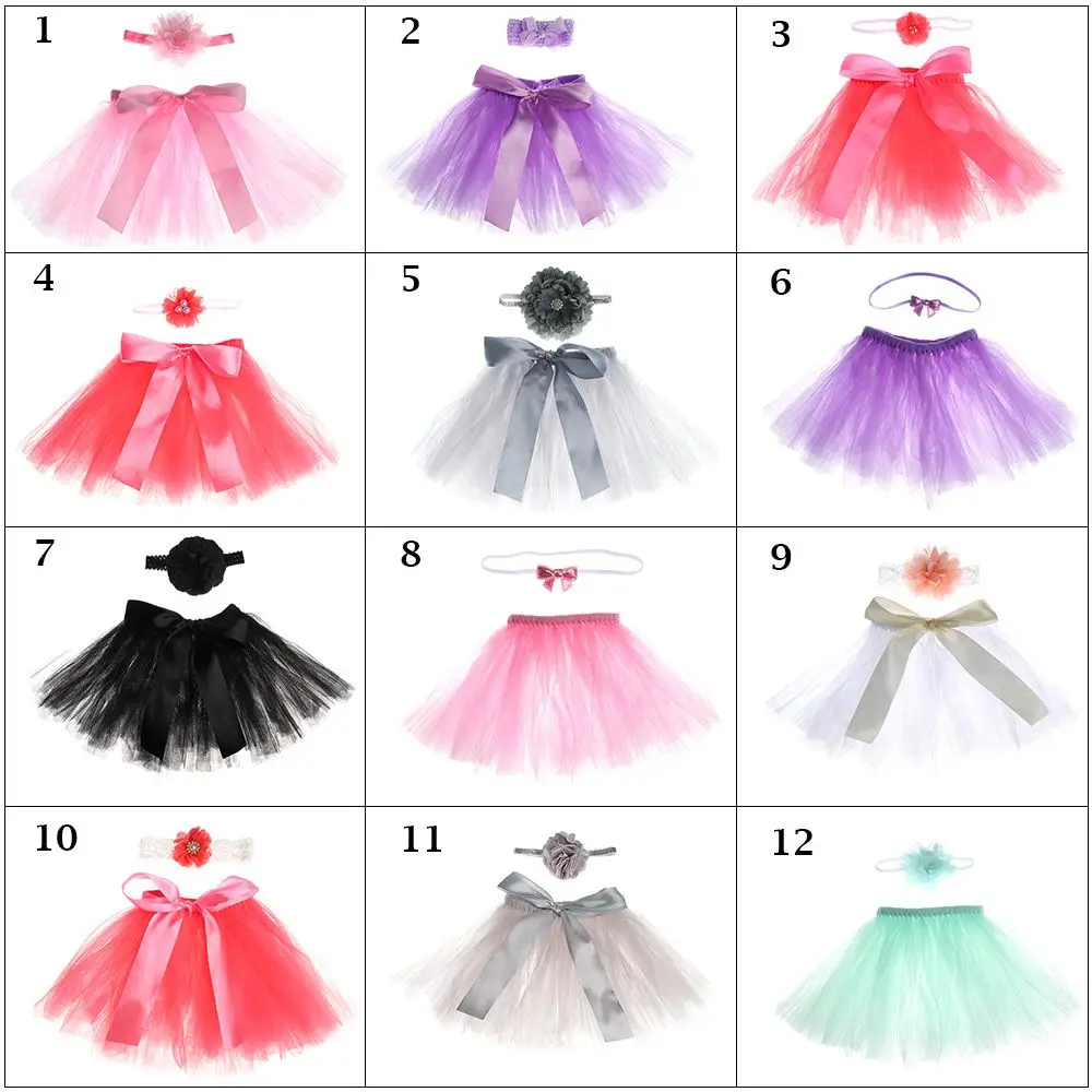 Newborn Baby Girl Tutu Skirt Photography Prop Costume