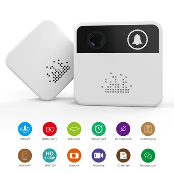 WIFI IP Doorbell AAA Battery Long Time Standby Video Door Phone Intercom Visual Doorbell Peephole Viewer 1