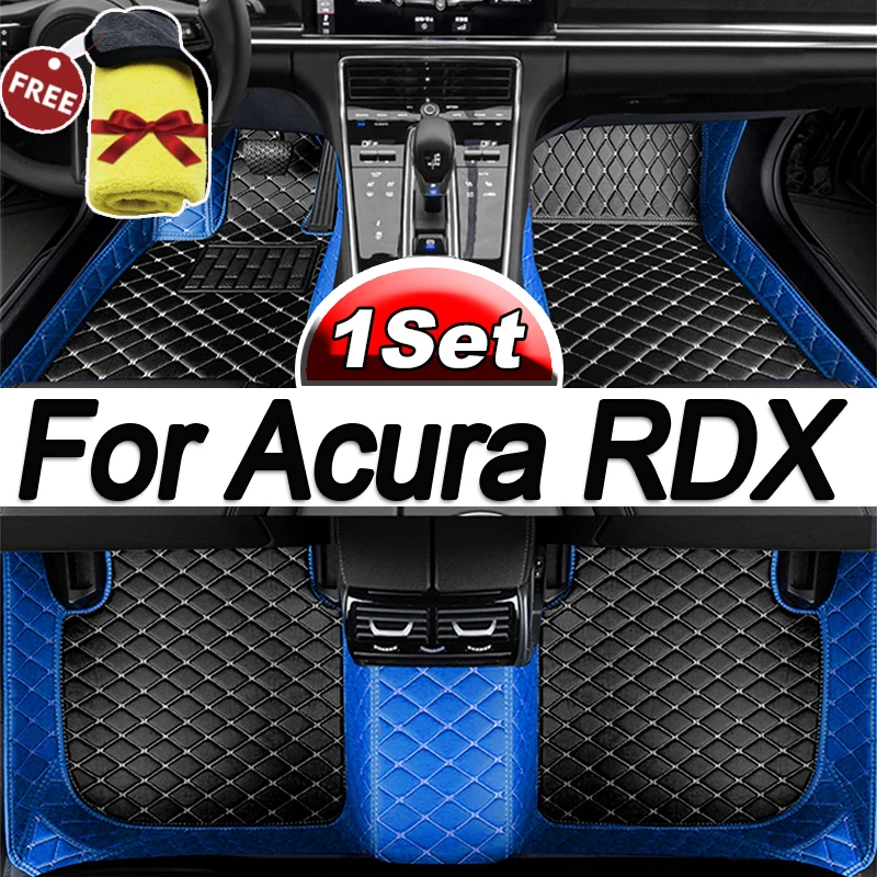 

Car Mats For Acura RDX TC1 2 MK3 2019~2022 2020 2021 Durable Rugs Set Carpet Leather Floor Mat Waterproof Pad Car Accessories