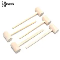 5pcs Mini Wooden Hammer Pounder Replacement Wood Mallets Crab Seafood Crackers Kids Toys 1