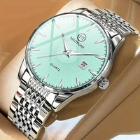2025 New Maoyuan Luxury Watch Business Waterproof Male Clock Luminous Date Stainless Steel Square Quartz Men Watch reloj hombre 1