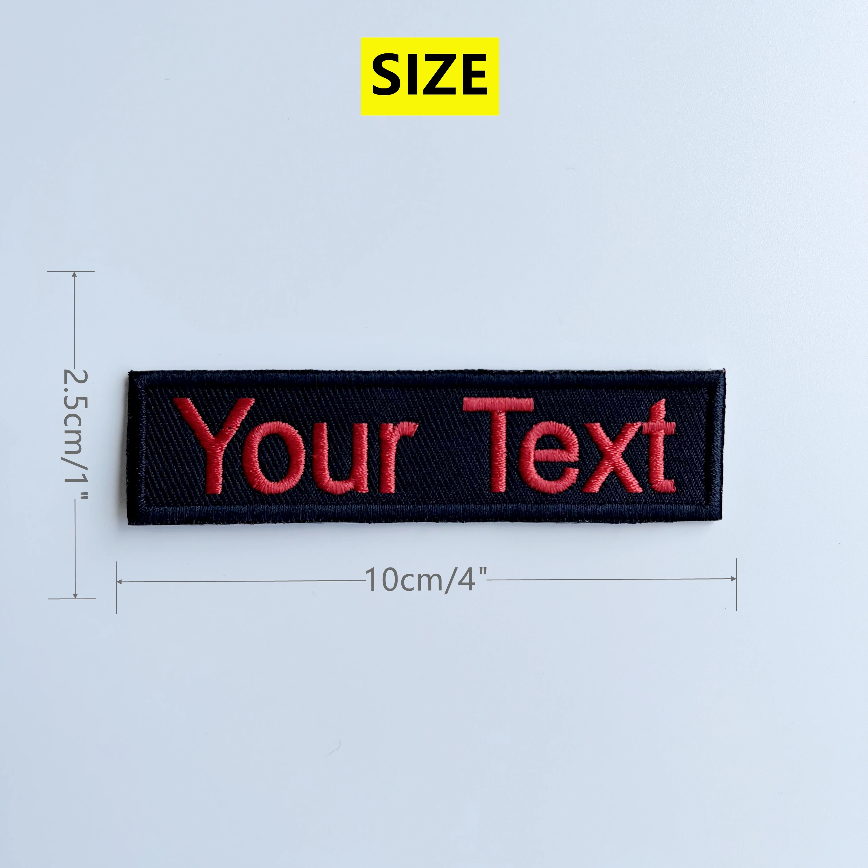 Name Patch Embroidered Name Tag Iron On or Hook Backing Personalized Badge Sticker Dog Collar Harness Uniform Bag Hat, embroidered patches,clothing patches,custom name patches