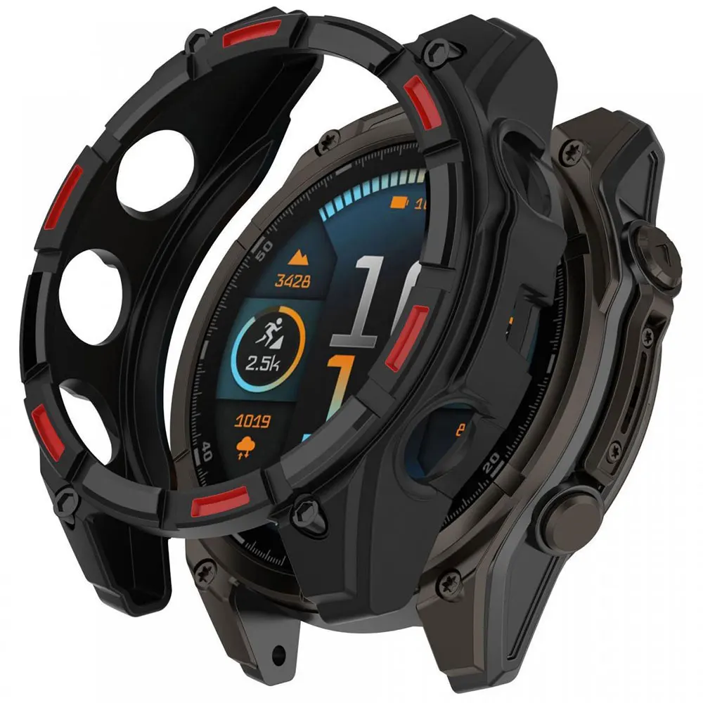 Premium Shockproof TPU Protective Case for Smartwatch - Anti-Scratch Shell for 47mm/51mm Watches