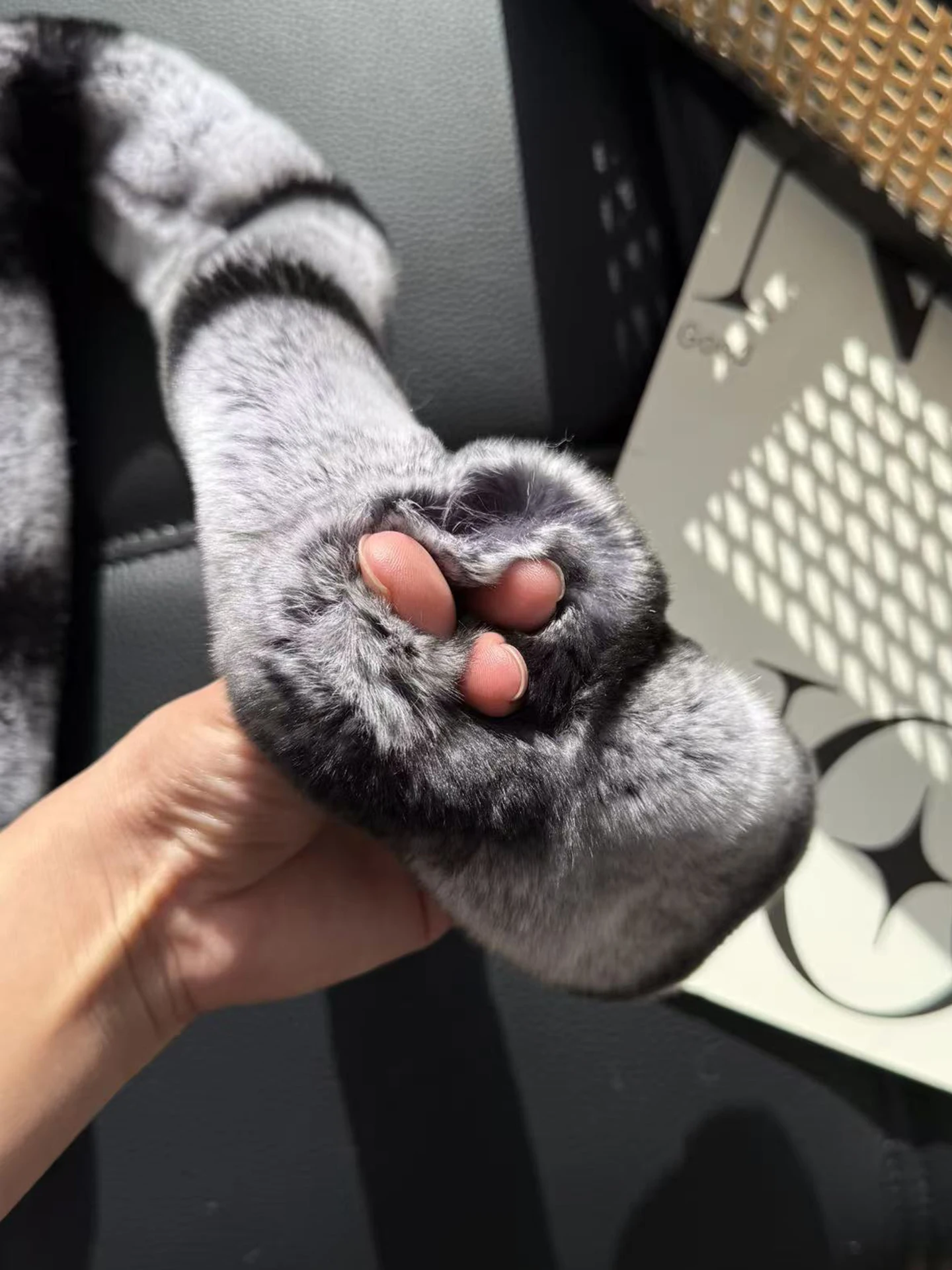 Heißer Verkauf Mode Echt Rex Kaninchen Pelz Schal Stilvolle Herbst Winter Warme Chinchilla Neck Wrap Trendy Zubehör für Männer Und Frauen – Detail 7