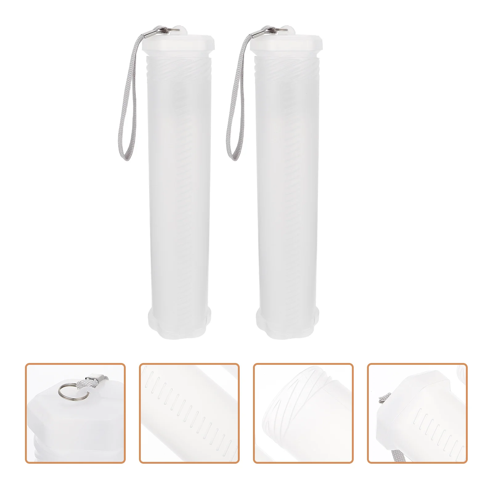 

Telescopic Pen Storage Box Portable Pencil Case Transparent Pen Container Pen Box