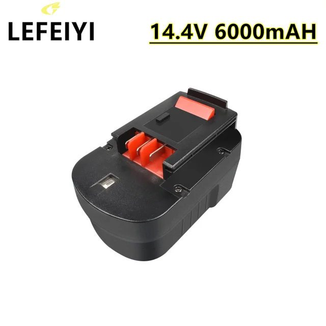 LEFEYI 14.4V HPB14 for Black and Decker 6000mAh Ni-Mh Replacement Batteries  for Firestorm FSB14 FS140BX 499936-34