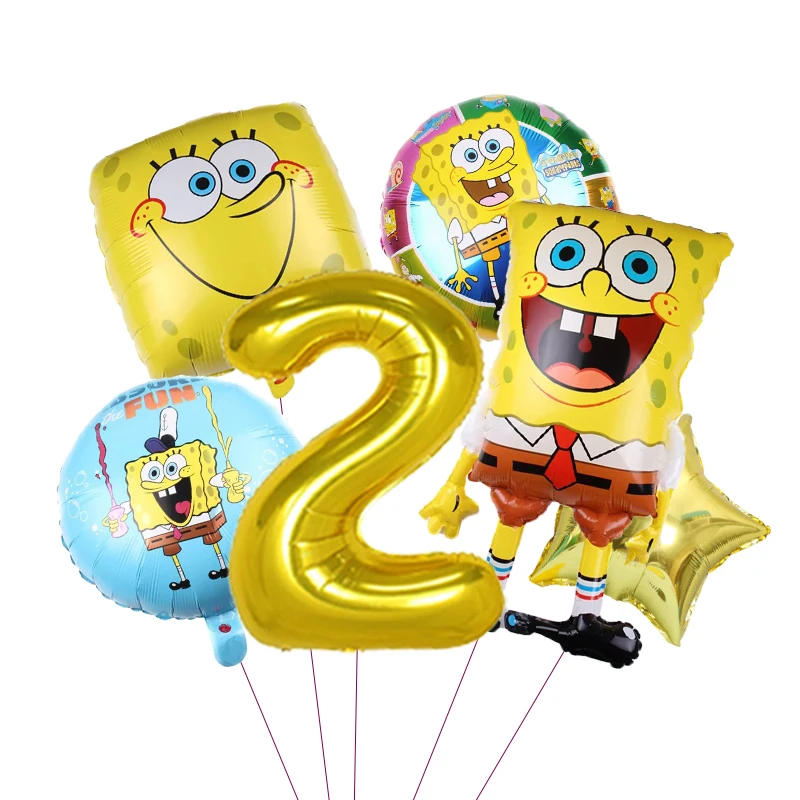 Cartoon SpongeBob Patrick Star Folienballons Mädchen Junge Kindergeburtstag Party Dekor Babyparty Helium Globos Geschenke – Detail 33