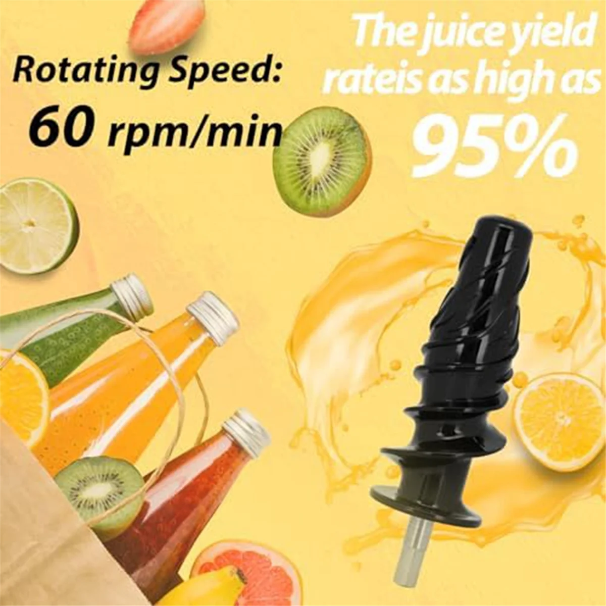 8006 Juicer Replacement Parts Auger Compatible Thruster for Omega 8003, 8004, 8005, 8007, 8008, MM900HDS