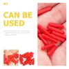 120 Pcs Tweezer Parts Tip Protector Eyelash Tweezers Cap Protective Case Guard for Lashes Red Covers 4