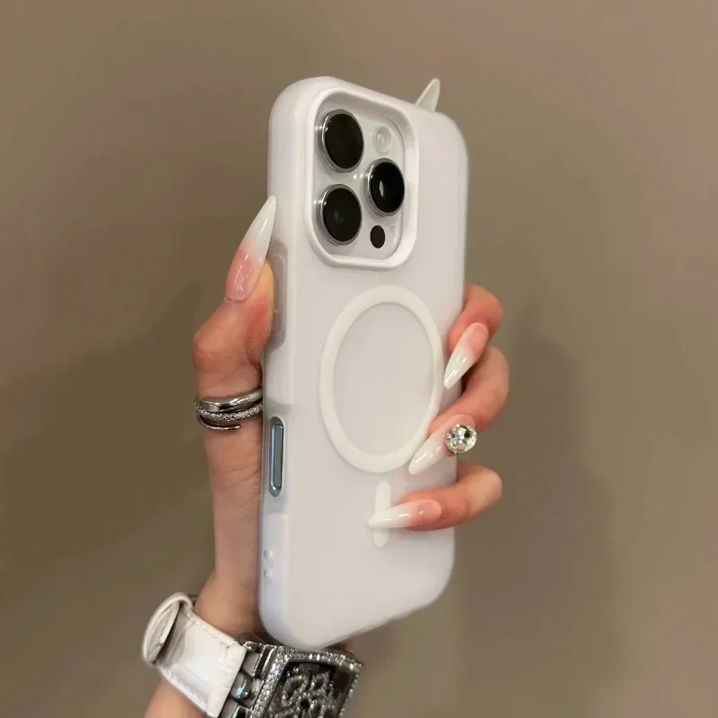 รูปสินค้า เคส iPhone Magsafe ดีไซน์ Candy Color ชาร์จไร้สายได้