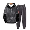 Men's Two-piece Tracksuit Golden Velvet Set Thickened Winter Double-sided Velvet Suit 1
