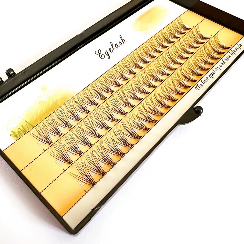 0.07/0.10 Hot Melt Natural Single Cluster Ciglia Finte 10P Marten Piantare Ciglia Innestate All'Ingrosso