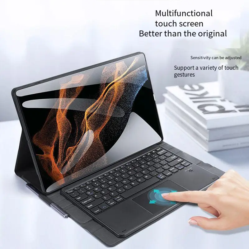 Suitable for Samsung TAB S10 Ultra Bluetooth Keyboard Protective Cover Touch Screen Control S8/S9keyboard
