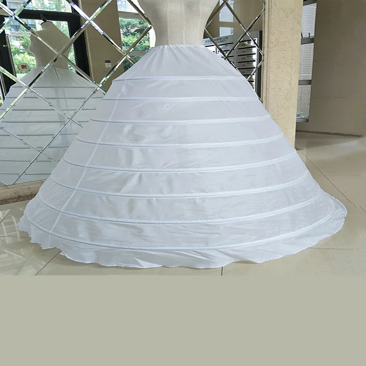 Wedding Petticoat Underskirt Ball Gown Wedding Dress Petticoat White Drawstring Strap 8 Hoops Performance Plus Size Long Petticoat,wedding underskirt,wedding petticoat,petticoat underskirt,petticoat skirt