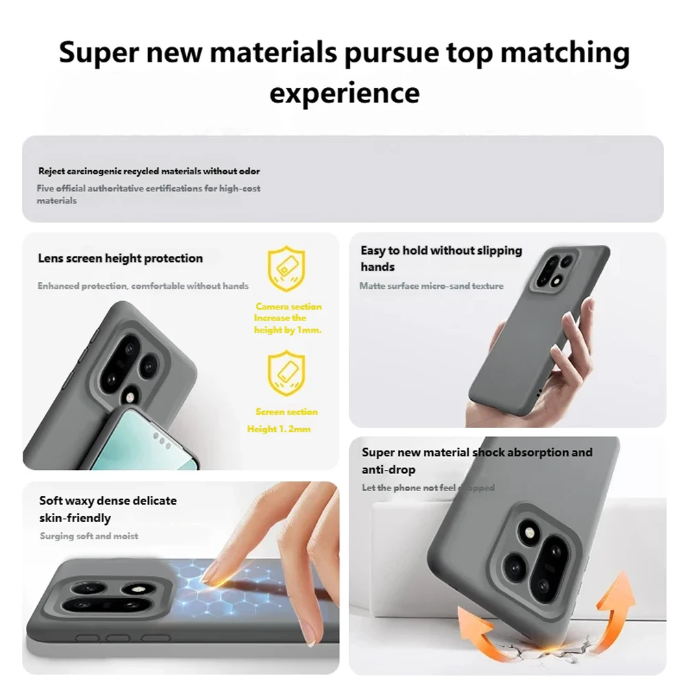 Premium Liquid Silicone Magnetic Case - Shockproof & Wireless Charging Compatible Back Cover