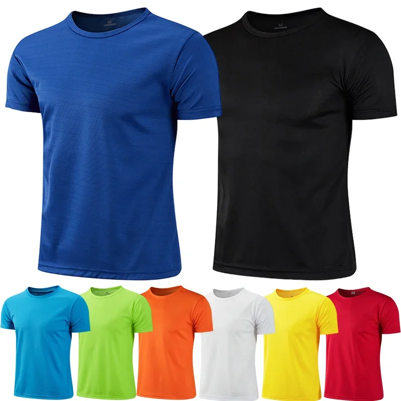 T-shirt sportiva da uomo Estate Esercizio quotidiano Allenamento Top a maniche corte Maschile Palestra Fitness Corsa Atletica T-shirt ad asciugatura rapida 8 colori