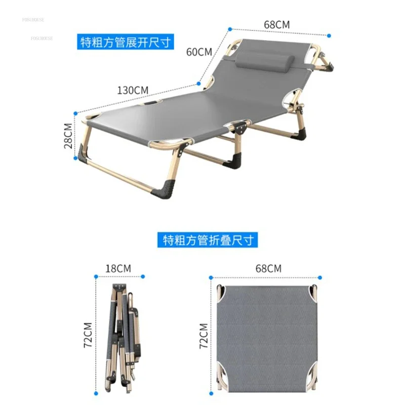 Description Picture 5 of itemLuxury Folding Beds Single Bed Home Bedroom Furniture Multi-functional Marching Bed Recliner Office Lunch Break Bed p