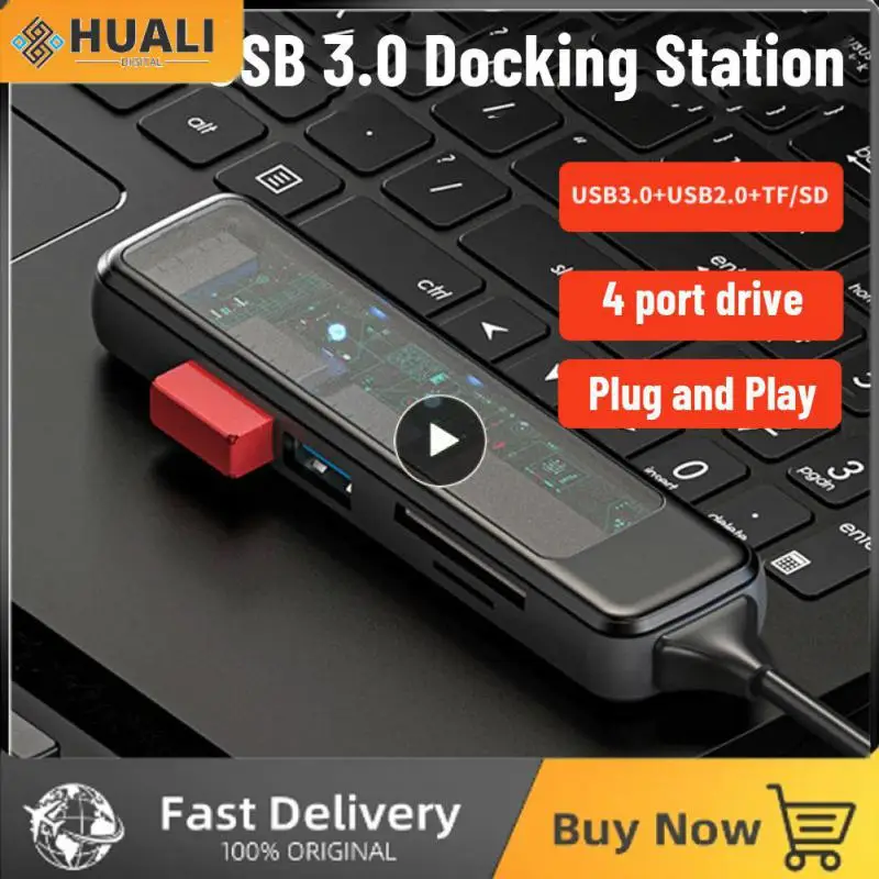 

Док-станция с Usb-портами и кардридером для Sd/Tf-карт