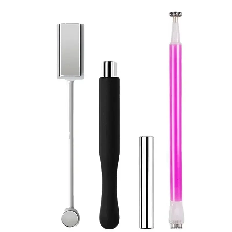 4PCS Multi Functional Nail Art Magnet Stone Pattern Absorbing Nail Gel Crystal Magnetic Bar Enhancement Tool