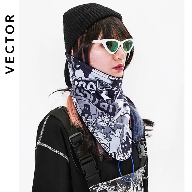 VECTOR 2020 Winter Unisex Warm Ski Cycling Mask Snowboard Outdoor Sport Full Face Cartoon Triangular Scarf Windproof Skiing 5