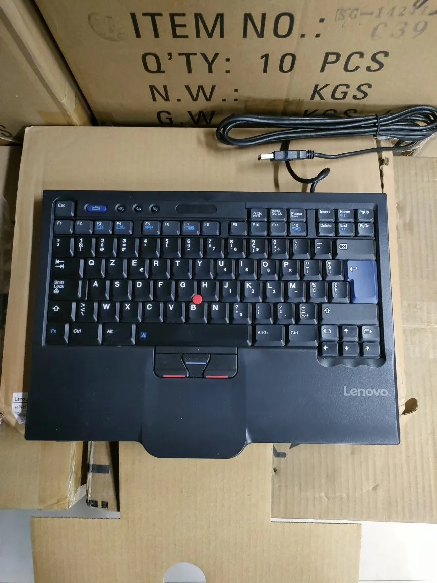 Belgium Layout USB External Red Dot Keyboard for Lenovo Thinkpad