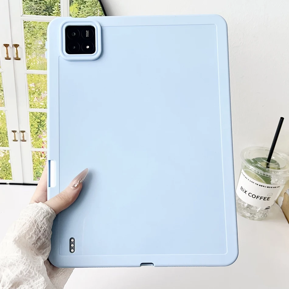 Tablet Case with Pencil Slot - Thick Shockproof Soft Silicone Cover