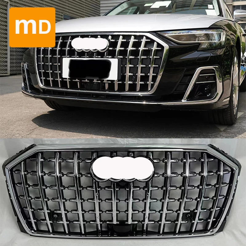 

Glossy Black Radiator Grilles For 2023 Audi A8 Horch Modified Bumpers Body Kit Guard Car Accessories Upgrade