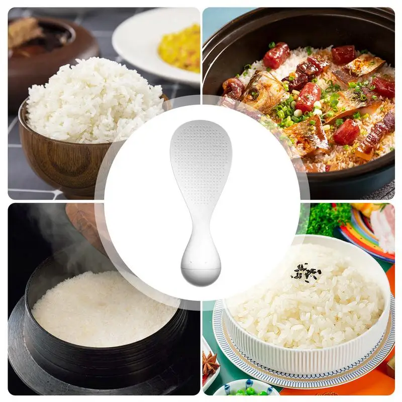 Non Stick Rice Serving Scoop Tumbler Design Rice Spoon Non Stick Cooking Spoon Multi-purpose Kitchen Tableware Cooking Spoons