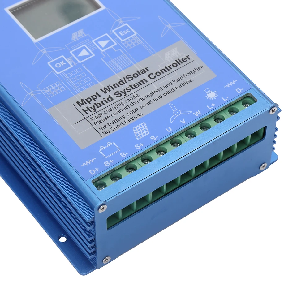 8000W MPPT Wind Solar Hybrid Controller Boost Charger 12V 24V 48V Free - 54 Energy - Renewable