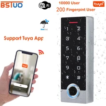 WIFI Tuya APP Waterproof Biometric Fingerprint Access Control Keypad RFID Card Standalone Door Access Control System Outdoor Use