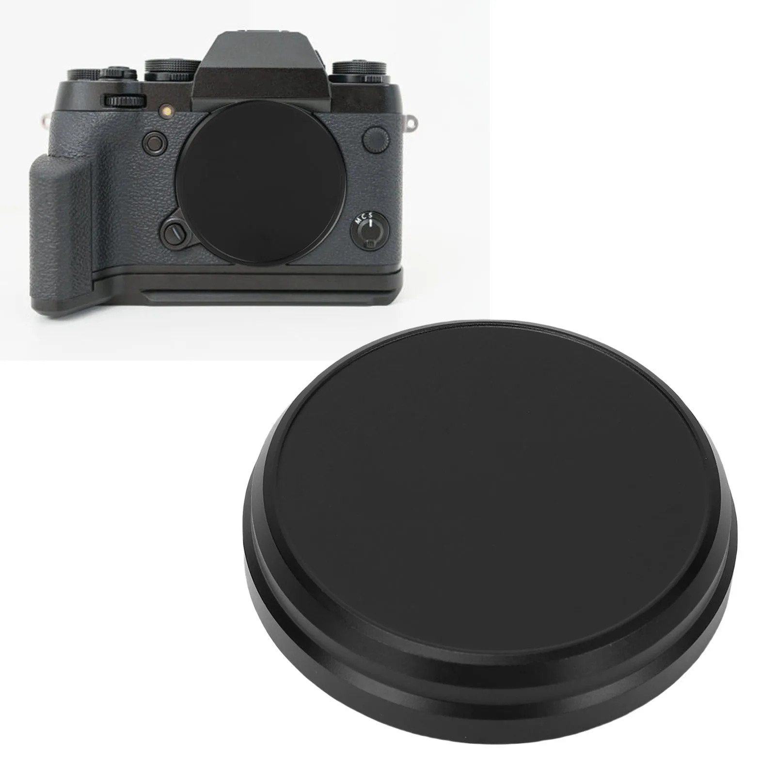 카메라 렌즈 금속 전면 금속 렌즈 Fujifilm X100V X100VI 카메라 56mm ID 알루미늄 합금 플로킹 렌즈 전면 커버에 적합