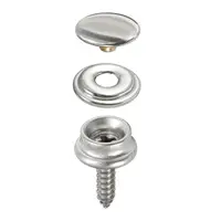 60pcs 15mm Snap Fastener Stainless Canvas Capos Screw Tent Marine Boat Canvas Cover Tools Socket Buttons Car Canopy Accessories 2