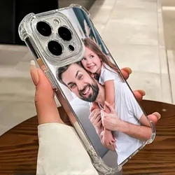 Customizable Anti - Shock Silicone Back Cover with DIY Photo Personalization - iPhone Air (SJFS)
