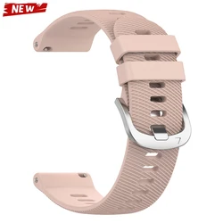 Enhanced Silicone Sports Strap - Premium Silicone Sports Strap - 1pcs 22mm (Pink)