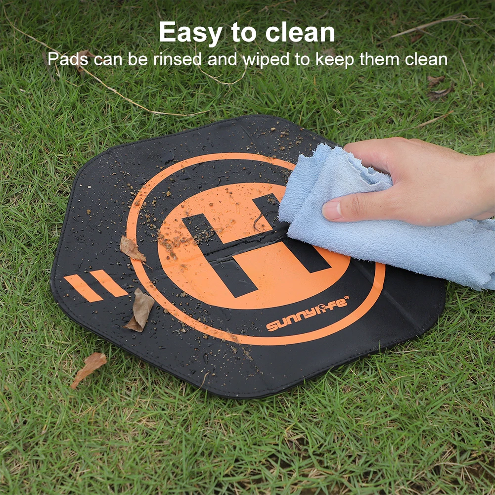 Foldable Leather Drone Landing Mat for Outdoor Use