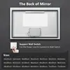 48 x 36 Inches LED Bathroom Mirror with Front  ,Anti-Fog,3 Colors and Dimmable Light 5