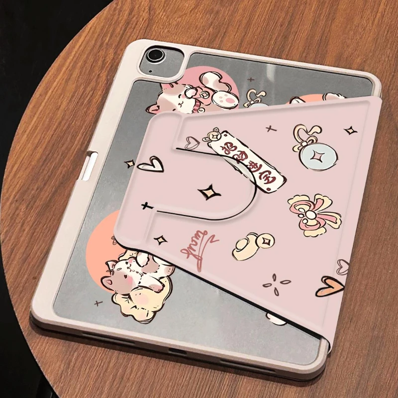Fortune Cat Protective Tablet Case – Universal Fit