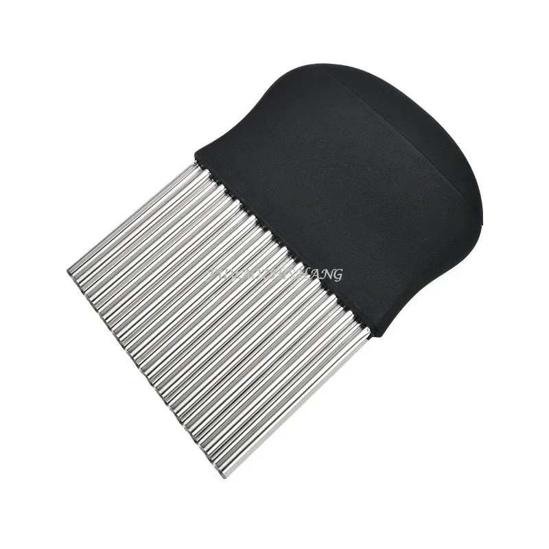 Potato Slicer for Kitchen Stainless Steel Potato Chip Slicer Dough Vegetable Fruit Crinkle Wavy Knife Cutter Chopper French Fry Maker Tools