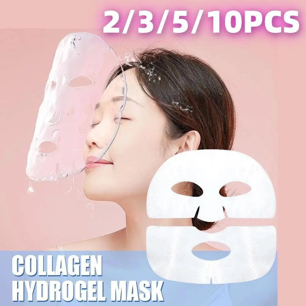 

1/2/3/5/10PCS Collagen Face Mask Deep Moisturizing Collagen Protein Hydrogel Soft Gel Mask For Women Skin Care Products