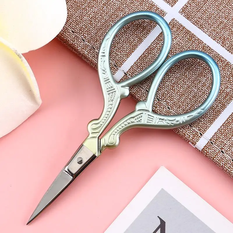 MIni Tailor Scissor Pointed Shape Sewing Stainless Steel Small Embroidery Craft CrossStitch Scissors U Shape DIY Home Tools