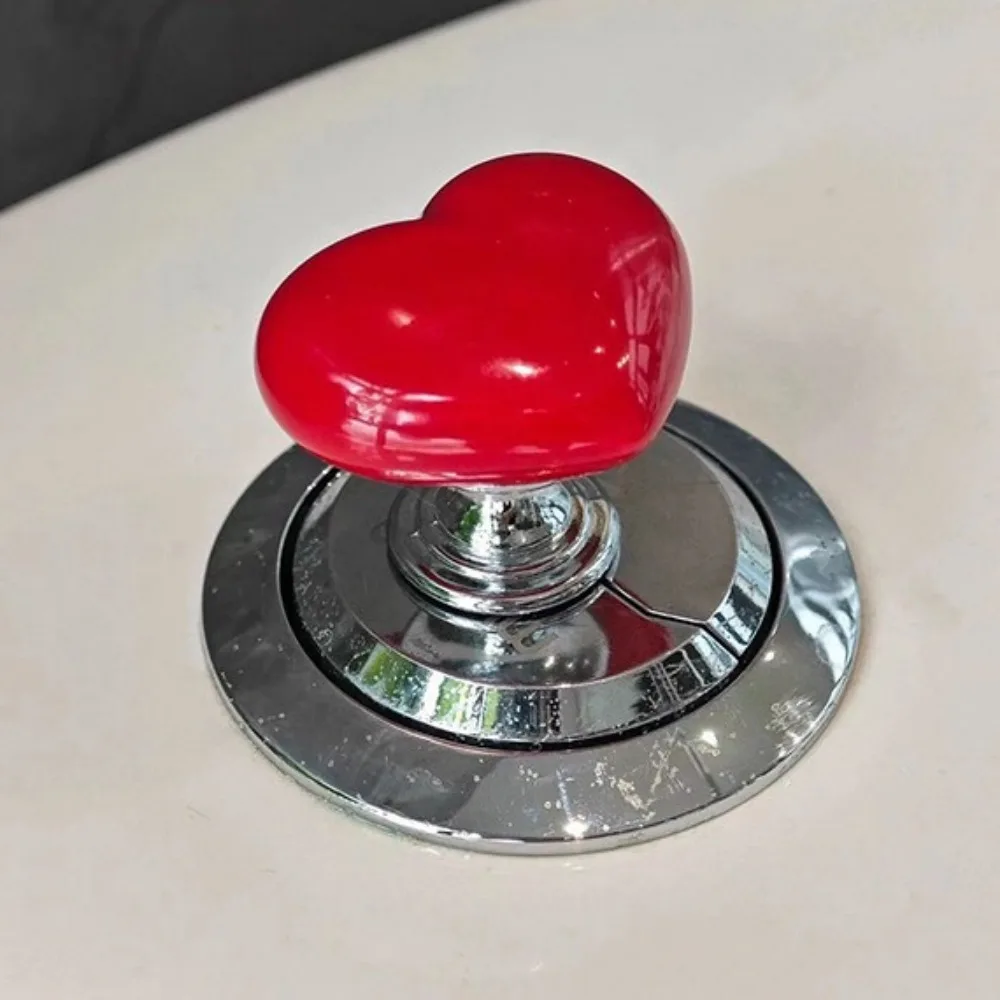 Toilet flush button multi-function love-shaped accessory long manicure special universal extension