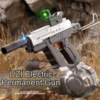 Fullyautomatic Electric Water Gun Shoot Toys UZI Three Function Dual Mode Automatic water A Water Gun With A Scope And Stock 1