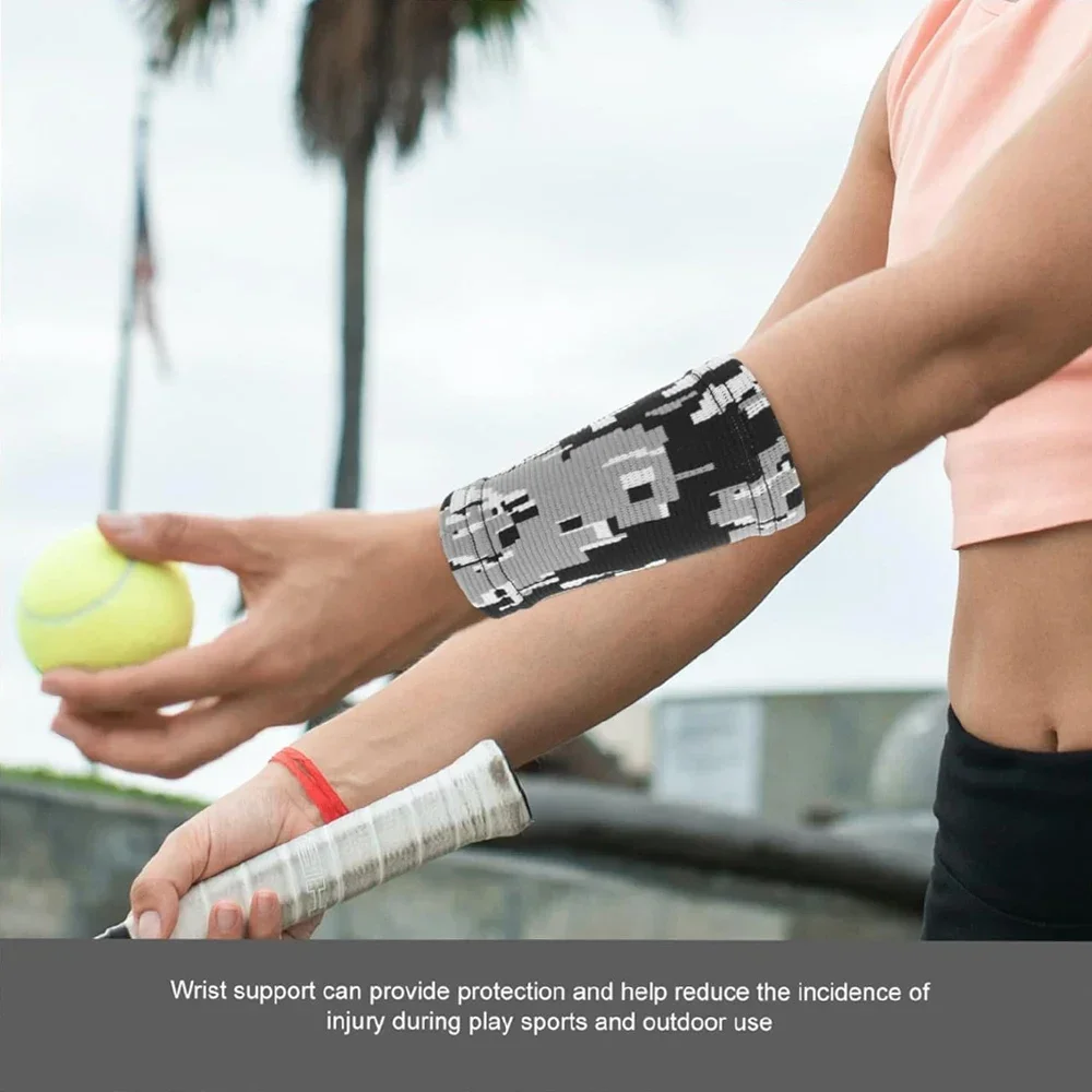 Compression Wrist Brace Sleeve Compression Wrist Supports Wraps Elastic Wristbands For Men and Women Tennis Tendonitis 1Pc