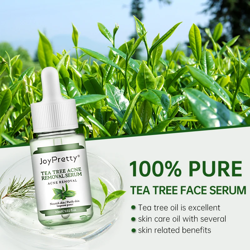 JoyPretty 3PCS Face Serum VC Whitening Retinol Wrinkle Tea Tree Acne Treatment For Dark Facial Serum Korean Skin Care Products 4