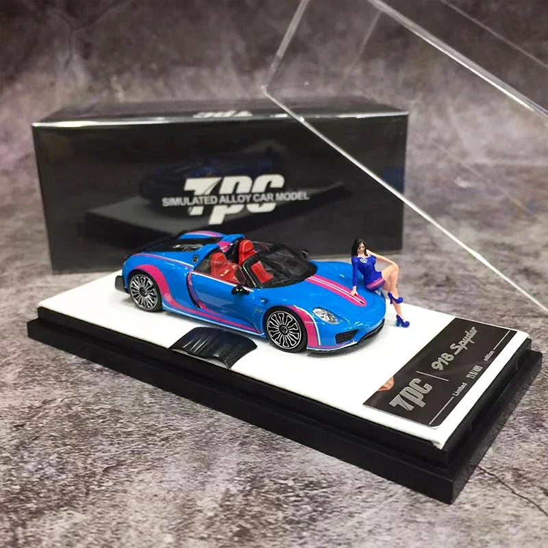 

TPC 1:64 Model Car 918 Spyder Alloy Die-Cast Running Sport Vehicle Blue