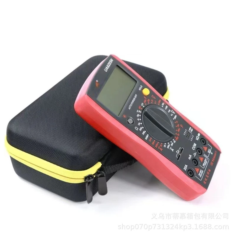 EVA Hard Shockproof Multimeter Storage Bag Portable Car Battery Starter Toolbag F117C/F17B+/F115 Semi-Waterproof Protective Box