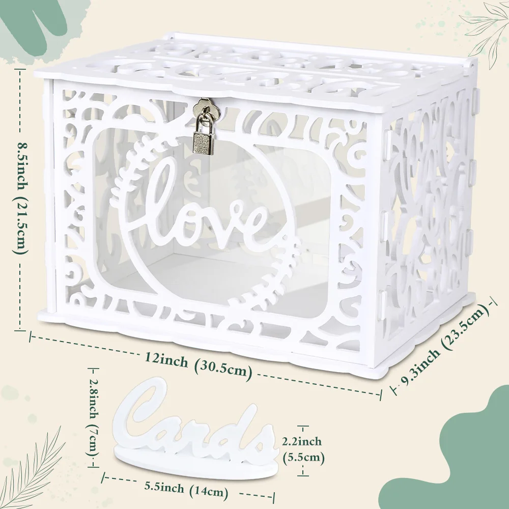 Wooden Gift Card Boxes Wedding Place Cards OurWarm Urn Wedding Card Box PVC Money Box